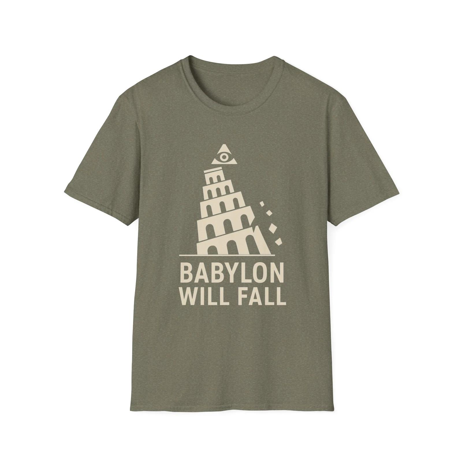

Babylon Will Fall T shirt, ActivisT shirt, American Wear, Patriotic Tee, USA 2XL