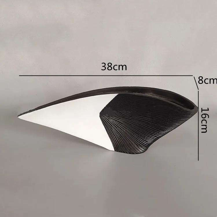 Creative Nordic style Resin vase modern abstract Fan-shaped vase Decoration crafts Home Decorations Dried flowers