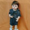 55cm Reborn Baby Doll Silikonový Real Touch Reborn Boy Stojan na panenky Panenka Živé hračky pro batolata pro děti Dětský dárek