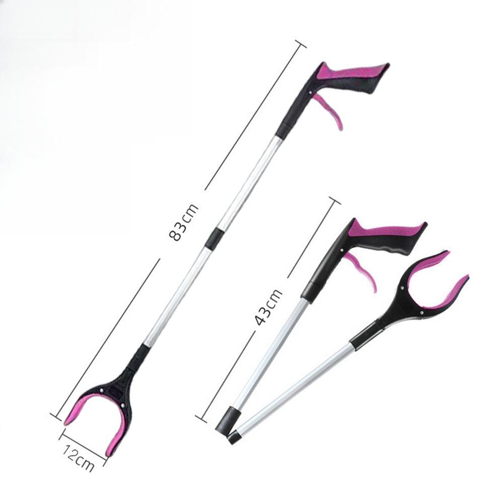 32 Inch Extra Long Foldable Reacher Grabber Tool for Elderly Hand Aid Trash Pick Up Litter Picker Home Cleaning Assistance Tool