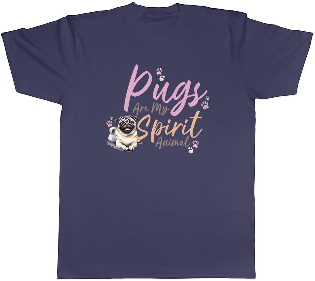 Pugs are my Spirit Animal Unisexs TShirt Pug Dog Pet Lover Tee Gift