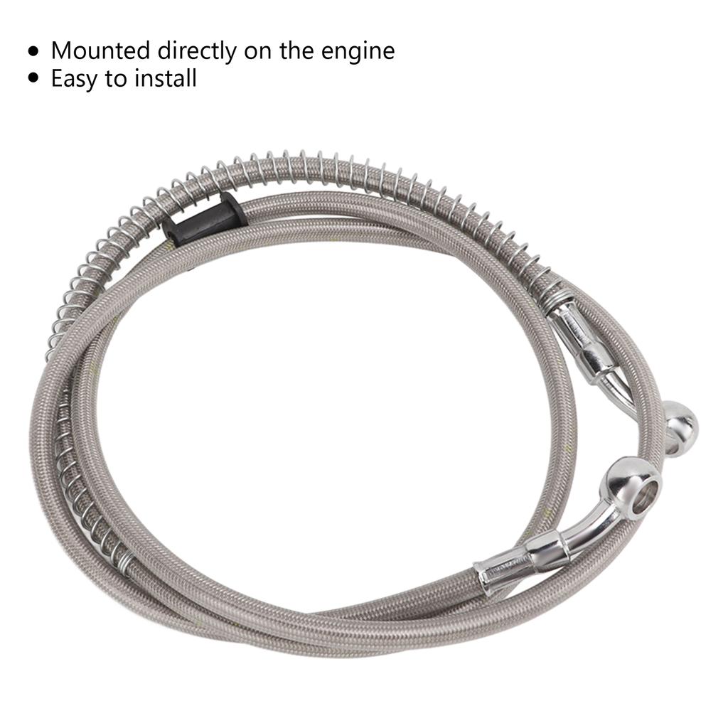 Motorcycle Brake Hose Steel PVC Brake Line for Most Motorbikes Easy Installation