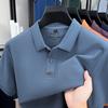 100% Cotton Men’S Short Sleeve Polo Shirt Luxury Trend Brand Simple Casual Comfortable Summer New Item Solid Color Lapel T-Shirt