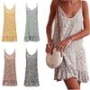Women's Boho Sleeveless V-neck Floral Sundress With Premium Cotton Blend Fabric