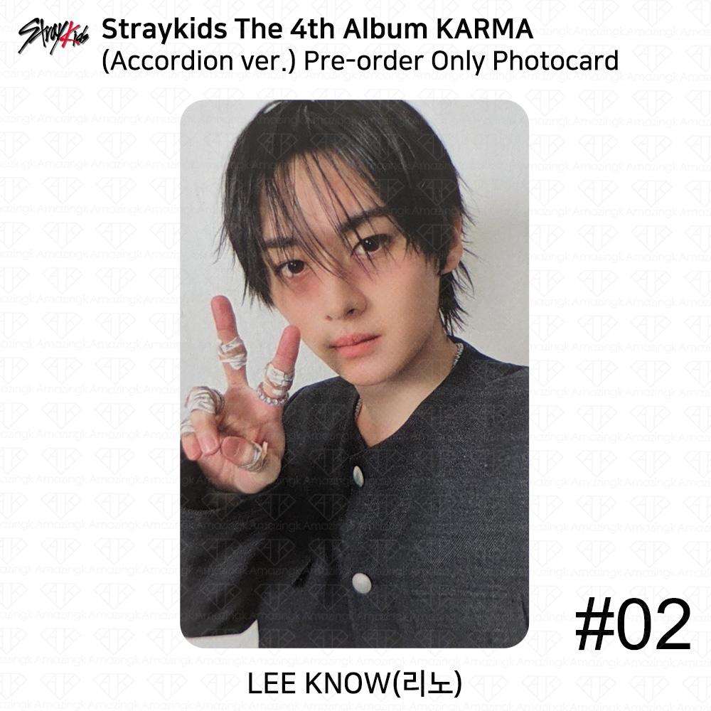 Stray Kids 4. Album Karma wersja Akordeon Oficjalna Fotokarta