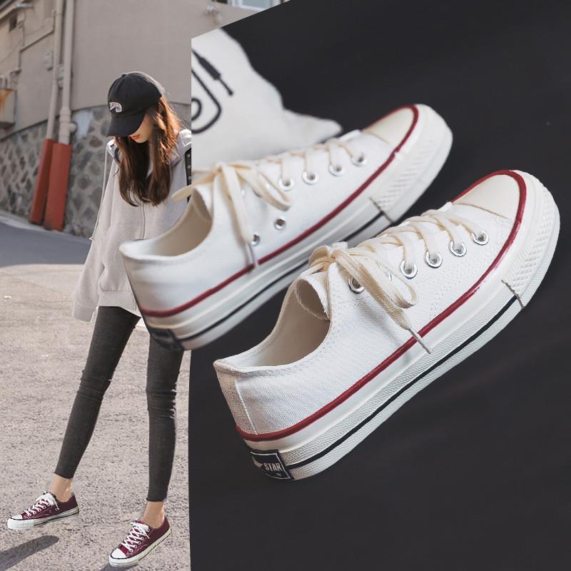 2025 Summer New Canvas Shoes Female Students 1970s High-top Lace-up Korean Version Sneakers Ing Trendy Versatile Board Shoes