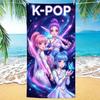 1pc Microfiber Beach Towel for Beach Swimming,K Pop Group Style Print Microfiber Beach Towel for Adults/Children
