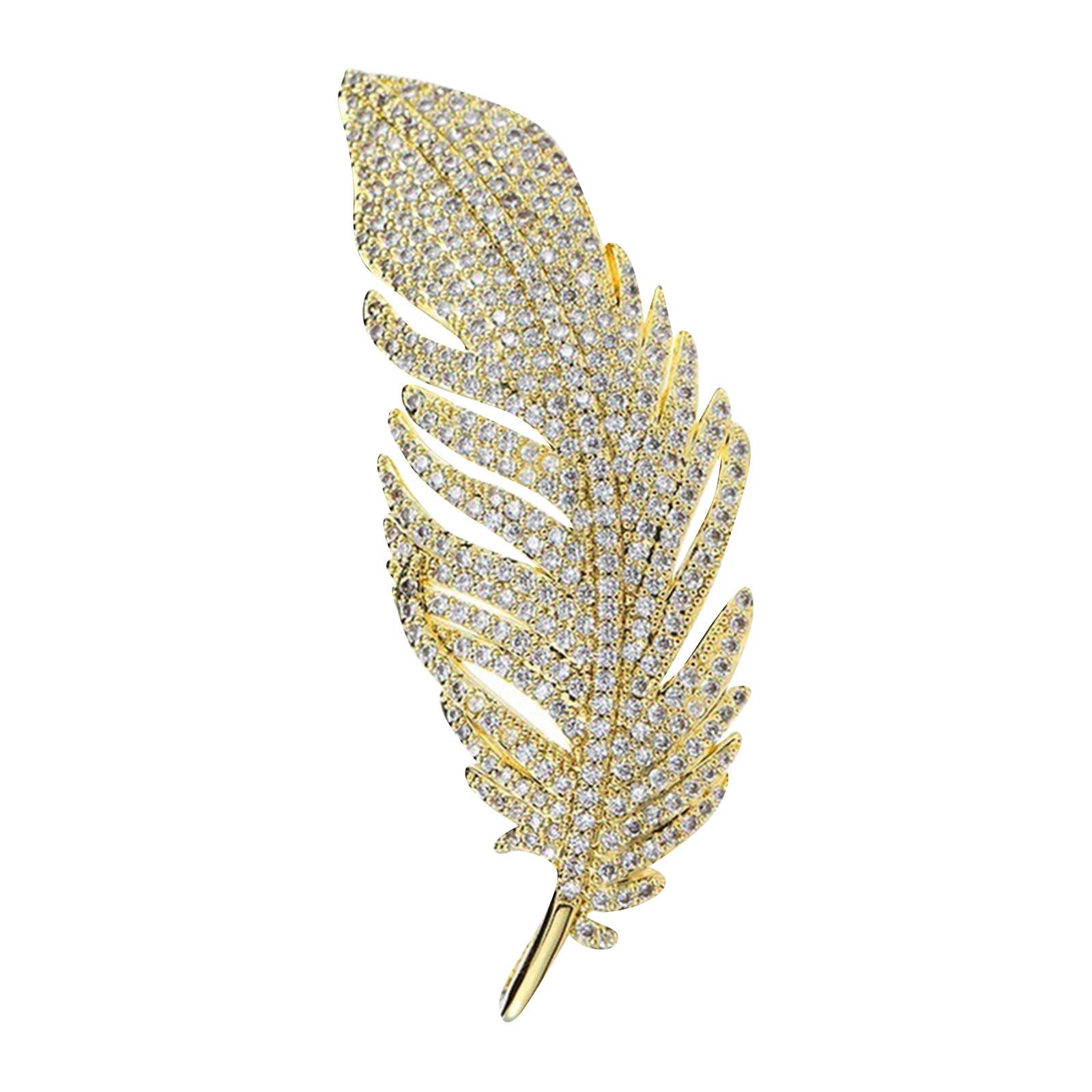 

Брошь из сплава для ушей, High-end Sense, High-end Chest Flower, High-end Coat, Suit Brooch One Size золотой