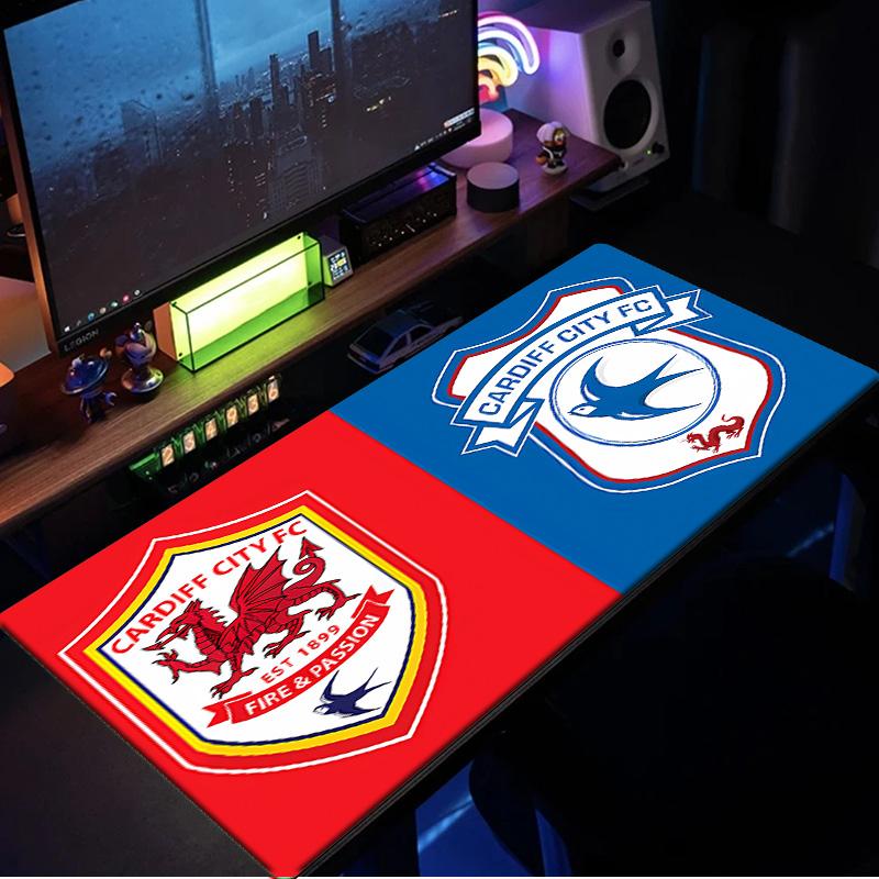 Football Club Cardiff Mouse Pad, Rubber Base, Mouse Pad for Gamers and Office Use, Gaming Desk , Easy To Clean Mat Christmas fan gifts