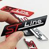 3D ABS Car Styling Logo ST Line Badge Rear Trunk Fender Side Emblem Sticker For Ford STLINE Focus Mondeo Fiesta Kuga Accessories