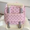 Polka Dot Handheld Makeup Bags Foldable Toiletry Pouch Sweet Style Cosmetics Organizer  Travel Use