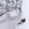 Slim-Fit Sequin V-Neck Long-Sleeve Retro Jumpsuit for Women
