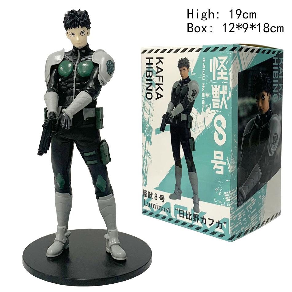 Anime KAIJU NUMBER EIGHT Kaiju No. 8 Kafka Hibino Reno Mina Anime Action Figures Hobbies Toys Desk Decorations 19cm