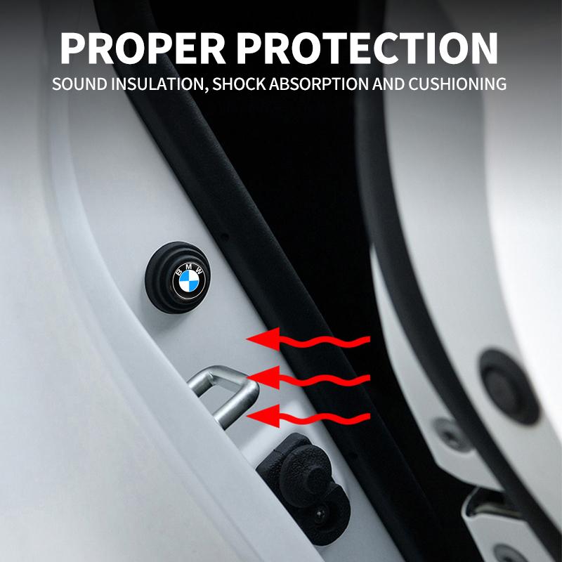 Motorcycle Sticker/Car Door Shock Stickers Absorber Soundproof Buffer Pier For BMW M E46 E90 E60 F30 F10 E39 E36 F20 G30 G20 E87 Yssh42