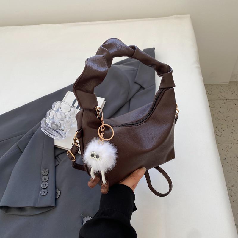 Casual Chic Street Style Pu Leather Crossbody Bag For Women кофейный