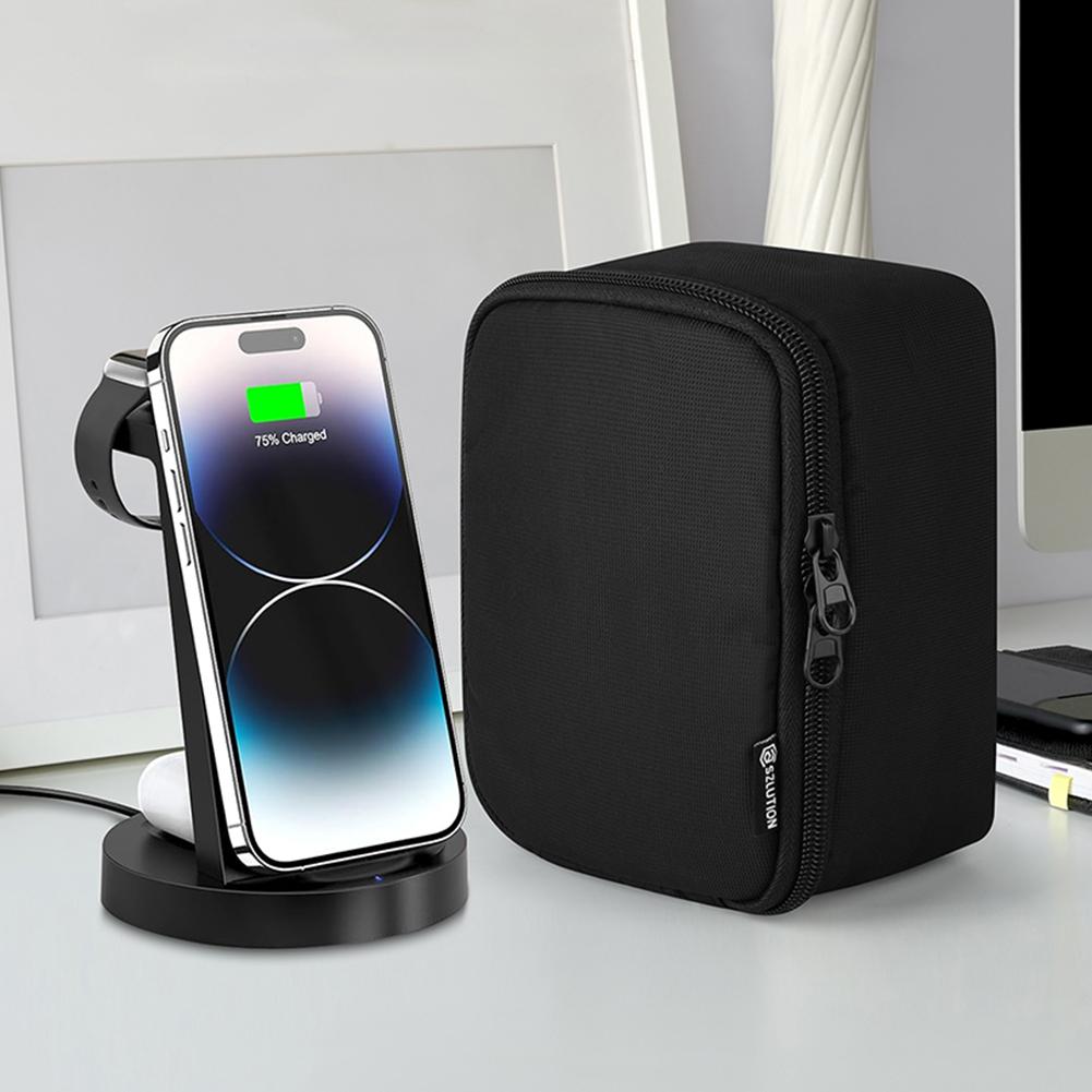 Wireless Charger Storage Bag for 3 In 1 Or 2 In 1 Wireless Charger Case Portable Storage Waterproof Bag Travel Charger Case