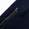 Neues Fleece Herren Polarfleece Warm Herbst und Winter Farbblock Samt Pullover Stehkragen Top