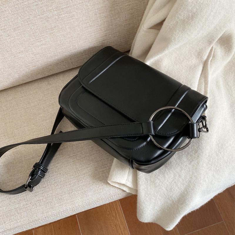 Genți de primăvară noi pentru damă, pentru textura, geantă retro cu umăr de mare capacitate, pentru femei, ocazional, versatilă, pachet negru pentru navetist