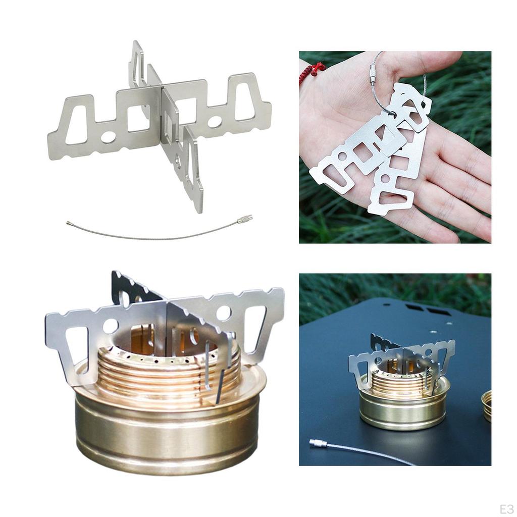 Camp Stove Cross Stand Rack Base Mini Frame Pot Support Holder for