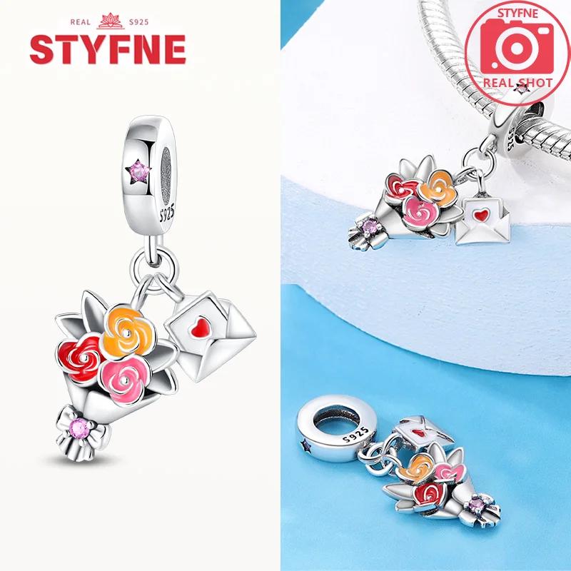 Exquisite Original Couple Love Boy&Girl Dangle Charms Heart Beads Copper Bracelet For Women Diy Jewelry Gift Charms Beads