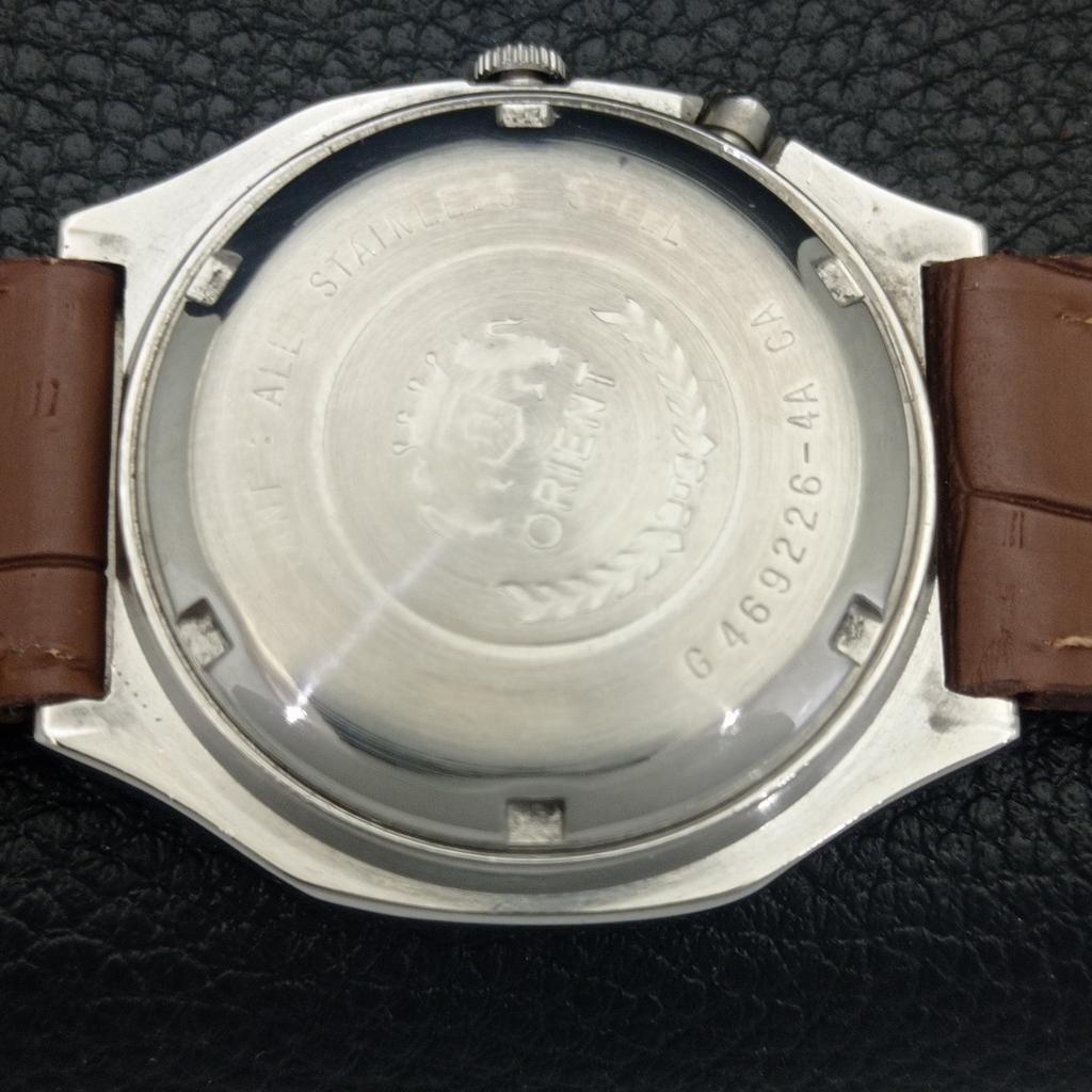 AUTOMATIC VINTAGE ORIENT CRYSTAL JAPAN 46941 MENS ORIGINAL DIAL WATCH A703332-1 R213b-a703332