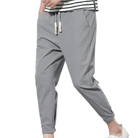 

Мужские брюки, простые удобные брюки большого размера в стиле хип-хоп, брюки большого размера с эластичной резинкой на талии, брюки большого размера для повседневной жизни 4XL светло-серый