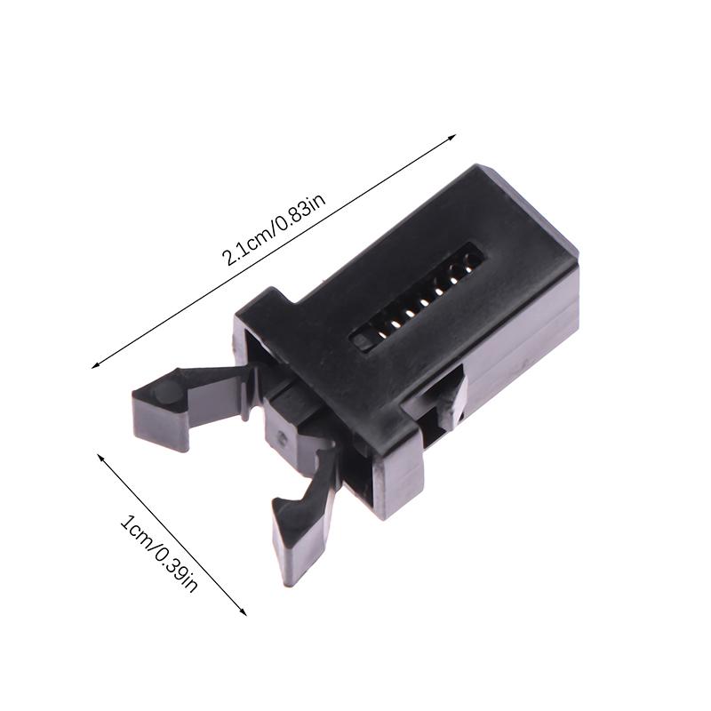 10 Stück Mülleimer-Kunststoffschloss, selbstsichernder Schalter, Ersatzverschluss, kompatibel mit Touch-Deckel, Mülleimer-Verriegelung, schwarz, weiß, Reparaturclip