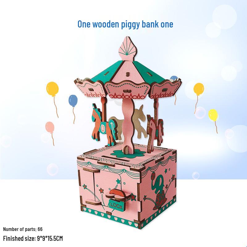 3D Holzpuzzle Modellspielzeug für Kinder ab 6 Jahren - Handgefertigtes Lernspielzeug