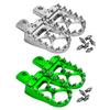 Anti Slip Lightweight Motorcycle Footrests Pegs With Vintage Styling Heavy Duty Aluminum Alloy Universal Application 2x