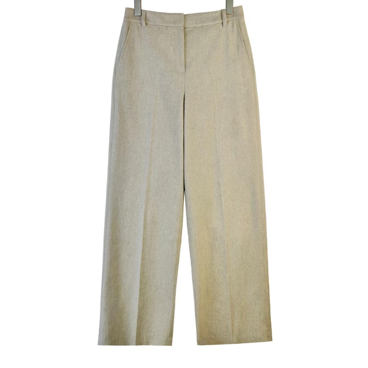 JSL407 Fashionable Elegant Women s Slimming Casual Straight-Leg Trousers 28 бежевый