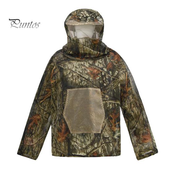 Camouflage Insektenanzug Mückenschutz für Herren Damen, Schutzkleidung Jacke und Hose, Garten Schädlingsschutz Kleidung mit Netzhaube Outdoor Camping Angeln Erwachsene