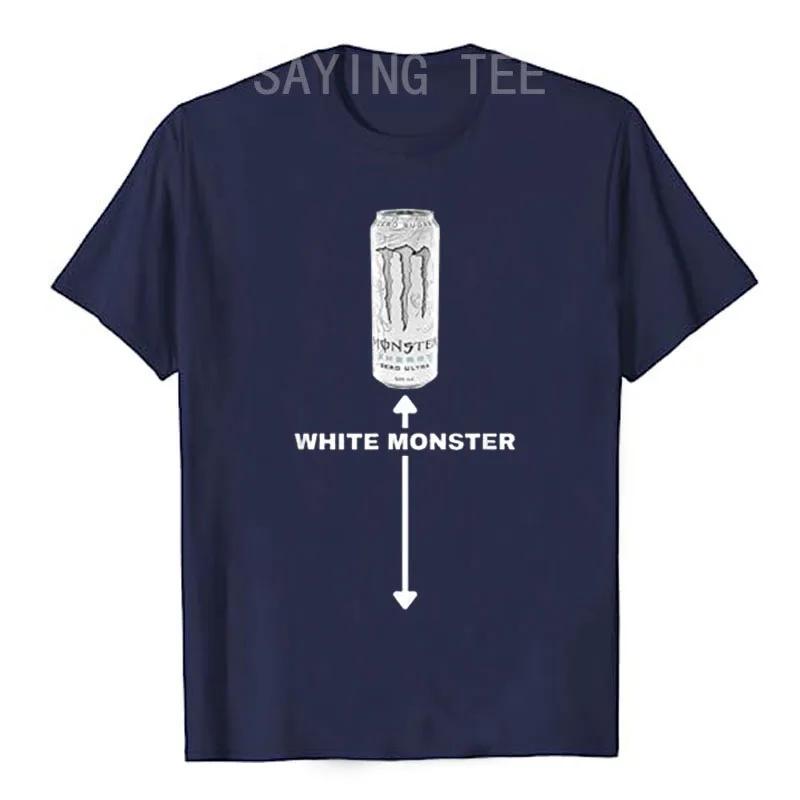 

Белый Монстр Смешная Шутка Мужская Футболка Юмористическая Саркастичная Надпись Футболка Мужская Мода Любитель Выпить Графический Топ Подарок для Пьющего L