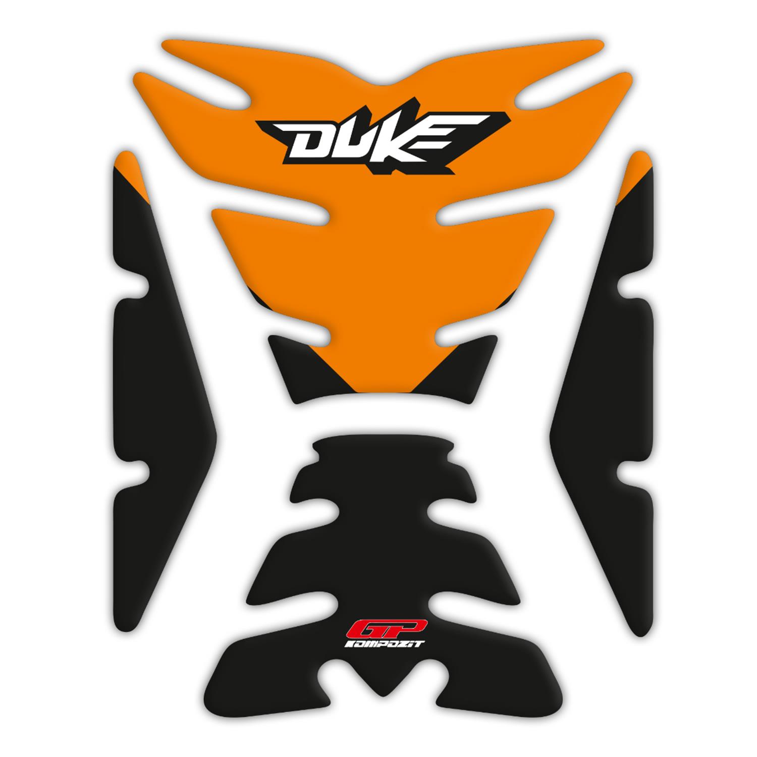

GP Composite KTM Duke 250 2011-2023 Compatible Tank Pad Set Orange