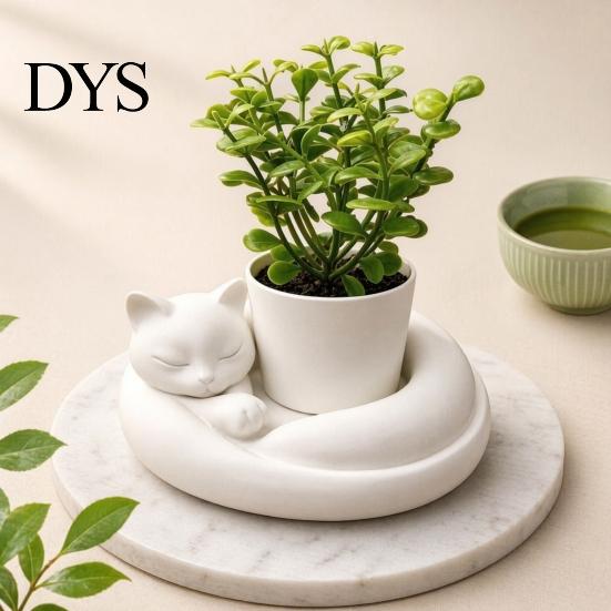 Art Collectible Planter 3D Printed Succulents Planter, Creative Mini Flower Pot with Artistic Sculptural Design, Tabletop Decorative Small Desk Decor