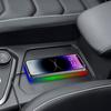 New atmosphere lamp car ultra-thin wireless charger 15W Car Fast Charging Pad