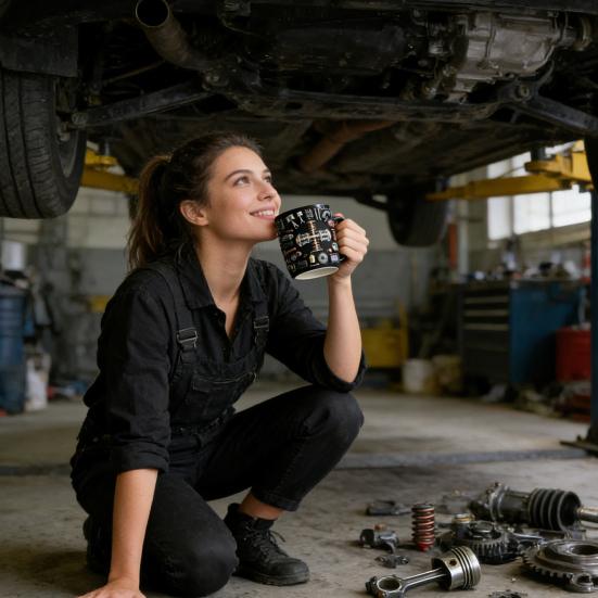 Mechanische Teile Kaffeetasse Keramik 325ml Industrielles Motor Design Tasse Wärmeübertragungs Muster Trinkgeschirr für Autoenthusiasten Ingenieure