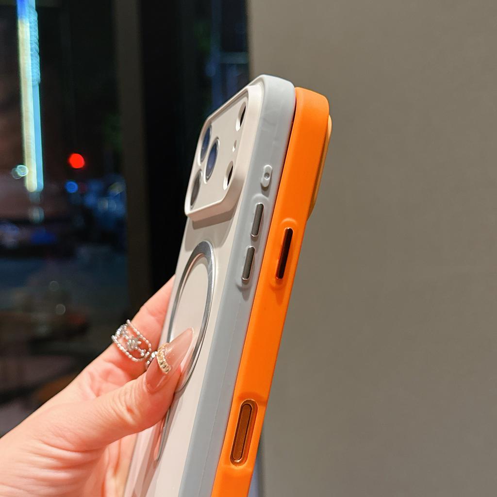 Magnetic Shockproof Bumper Phone Case For iPhone 17 Promax 16 Plus 15 14 13 12 11 Pro Max For Magsafe Wireless Charge Cover
