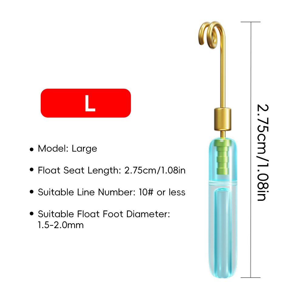 10PCS Detachable Sliding Float Seat Copper Head Quick-Rotating Float Seat Anti-Winding Fishing Group Accessories