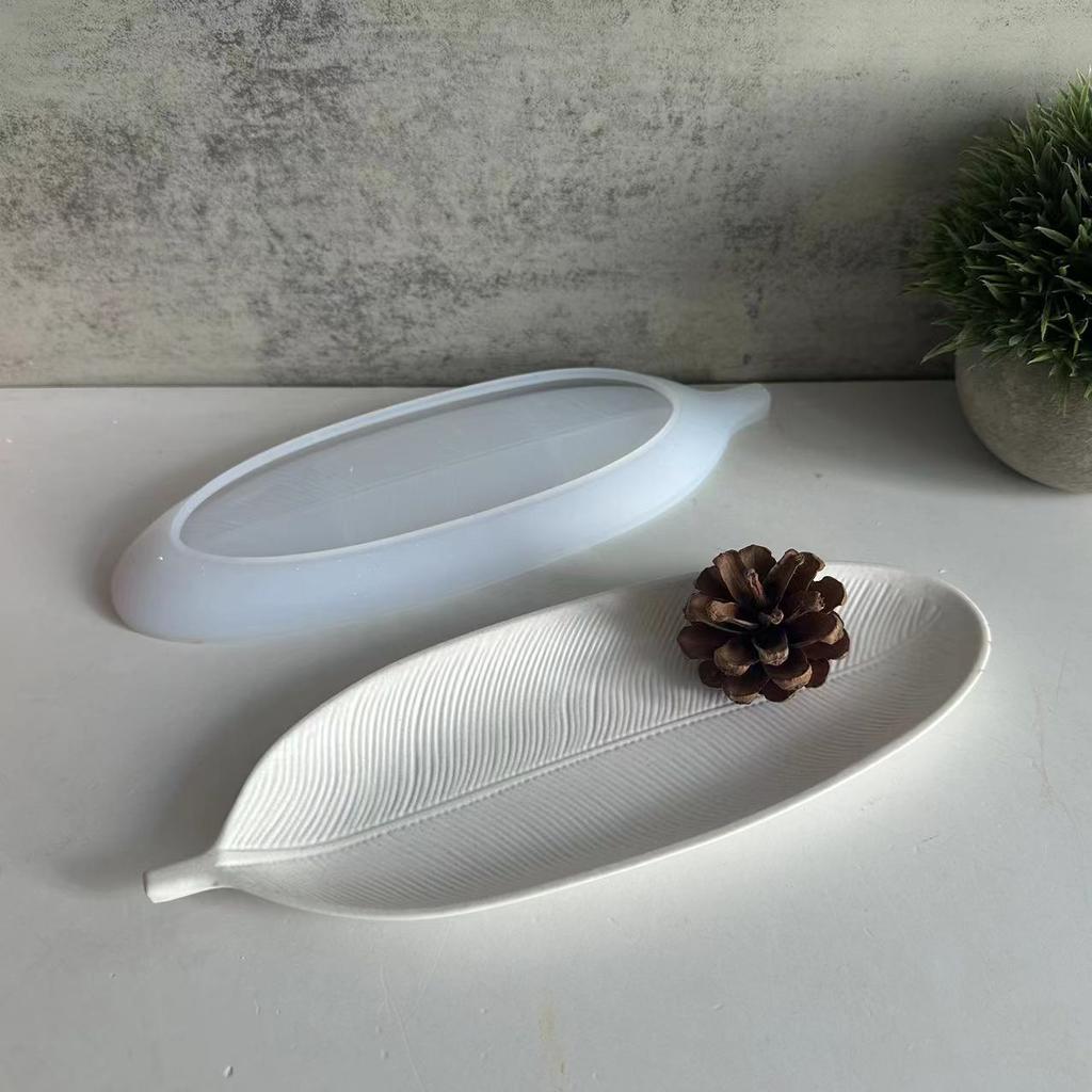 DIY Leaf Plate Mold Leaf Plate Tray Plaster Mold Furniture Decoration Mold