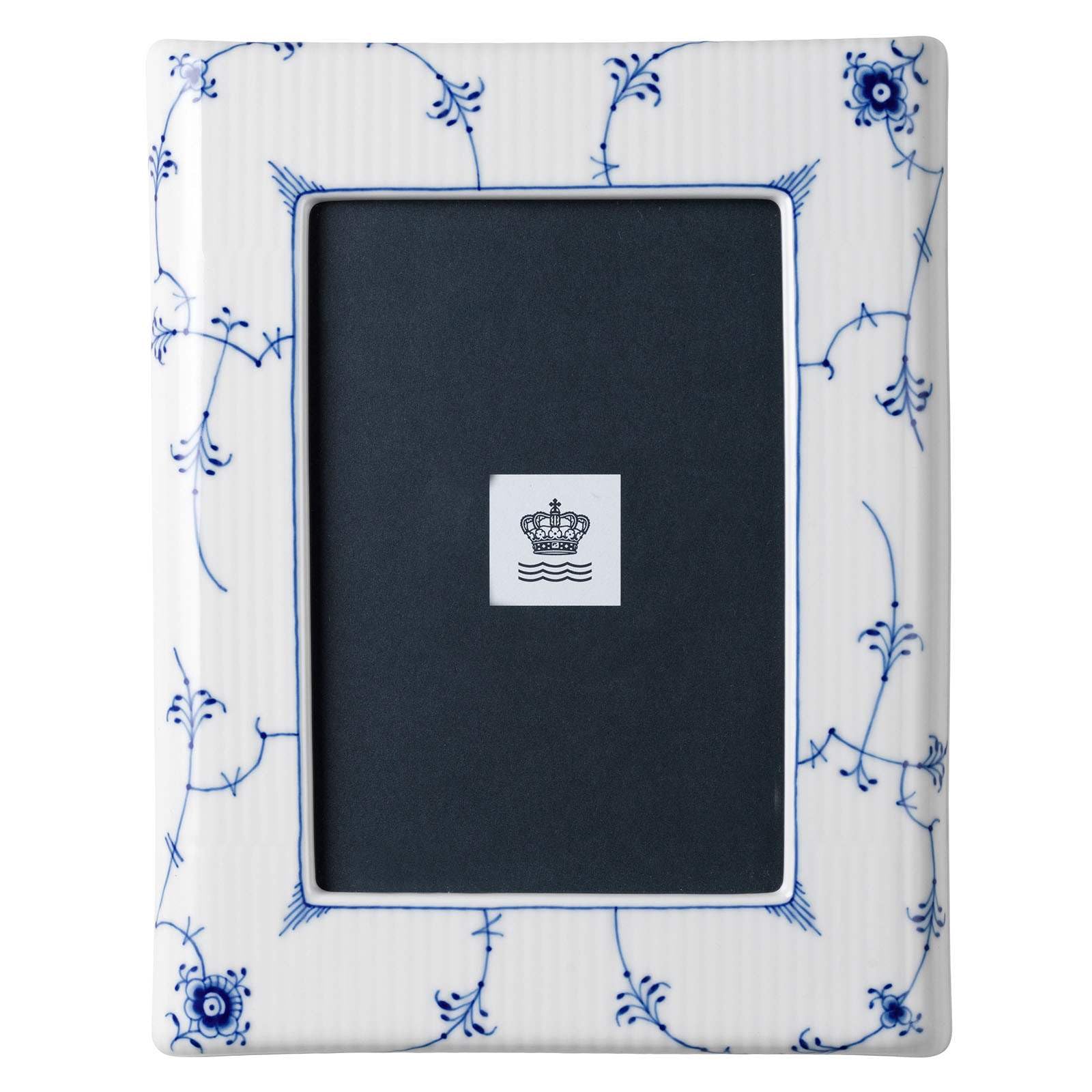 

[Officially Imported] Royal Copenhagen Blue Fluted Plain Photo Frame, 16.5 x 21 cm, 1072399