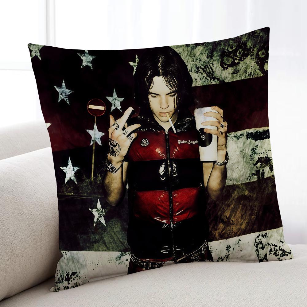 S-Sematary Rapper Hip Hop Cushion Cover Home Bedding Sofa Living Room Pillowcase Simple Soft Skin Cushion Cover Party Gift