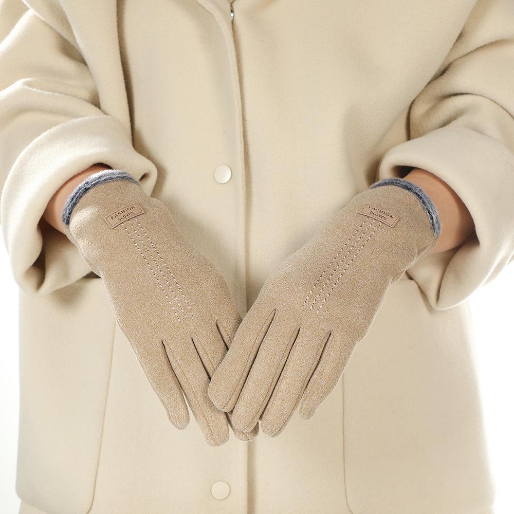 Winter Warm German Velvet Cycling & Driving Gloves – Windproof, Thick, Cold-Proof, Touchscreen Compatible for Couples