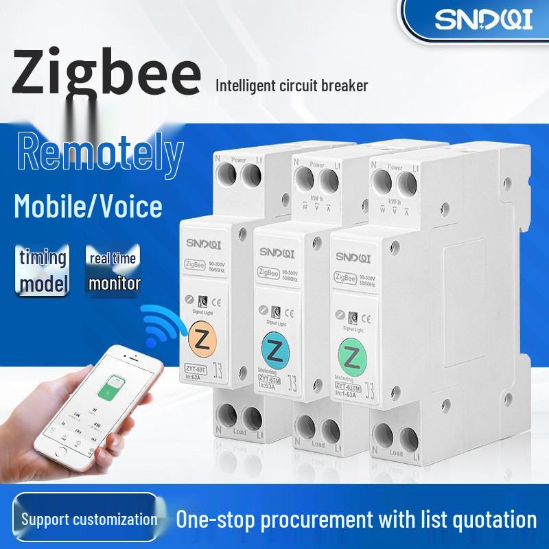 Tuya WiFi Smart Circuit Breaker with Voltage Protection & Remote Timer Control