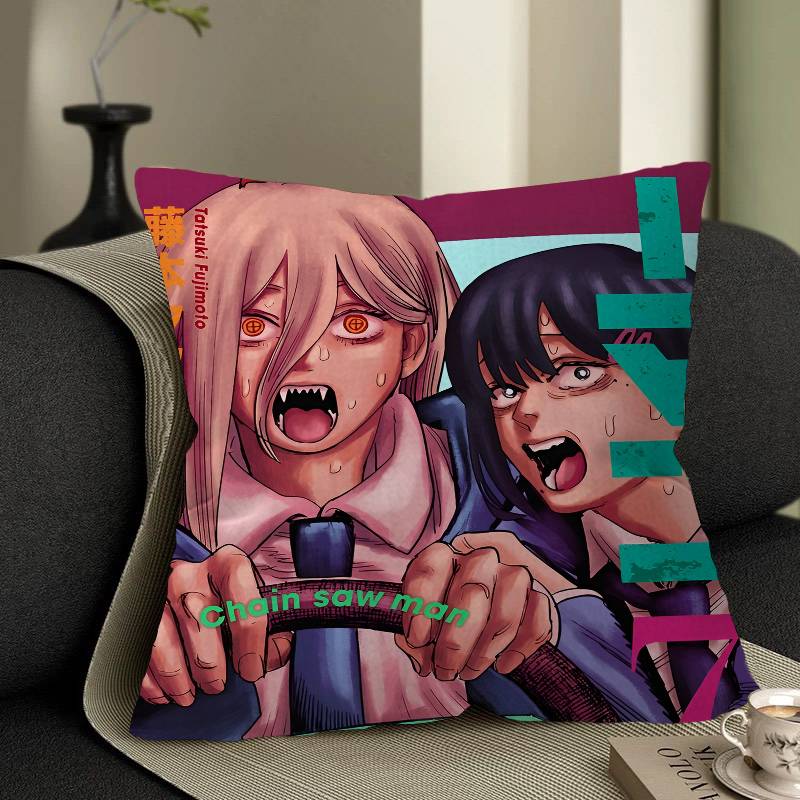 Anime Chainsaw Man Pillowcases Home Bedding Decorative Pillow Cover Wedding Super Soft Pillow Case