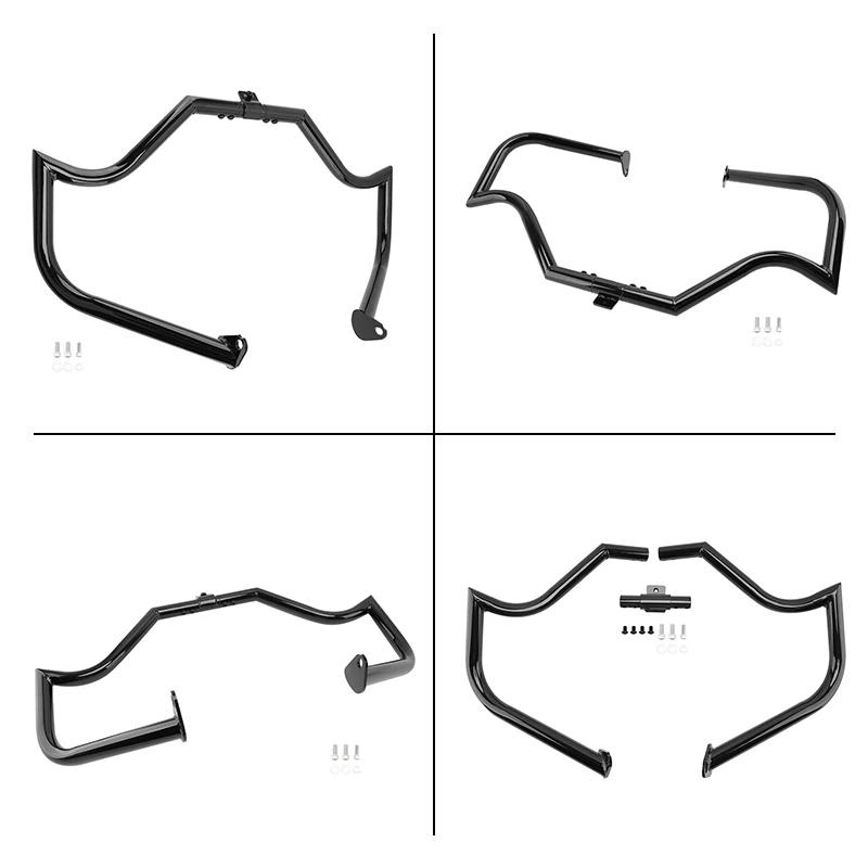 For Harley Touring Road King Street Glide 1997-2008 Motorcycle Front Highway Bar Crash Bar Engine Guard Bumper Black Chrome