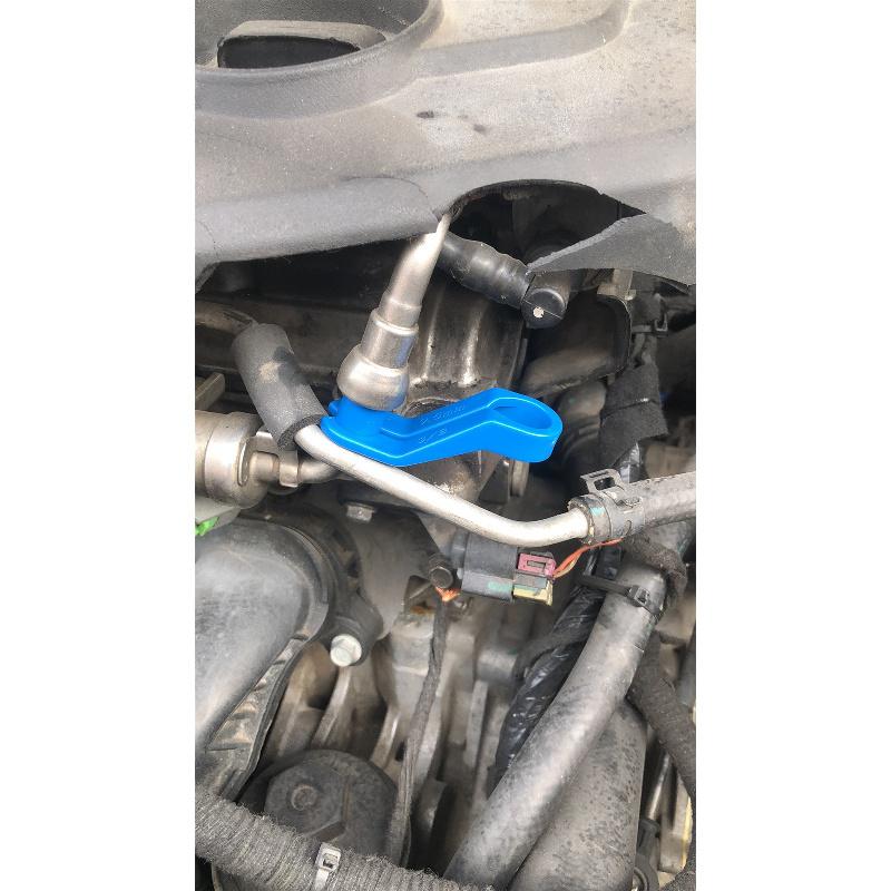 Fuel And Air Conditioning Line Disconnection Tool Kit With 7-Size Angle For Ford And Chrysler Ac Lines 39400