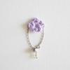 MERRYMOTIVE Pastel Flower Knit Chain Ring (Lilac)