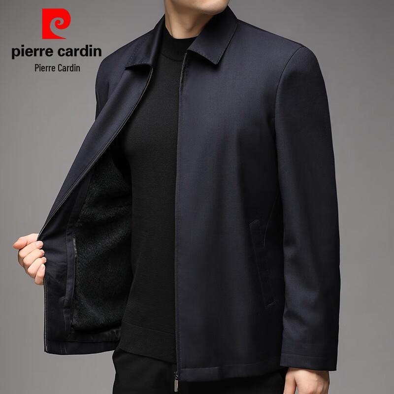 

Pierre Cardin Men s Silk-Blend Rabbit Fur Lined Business Jacket L