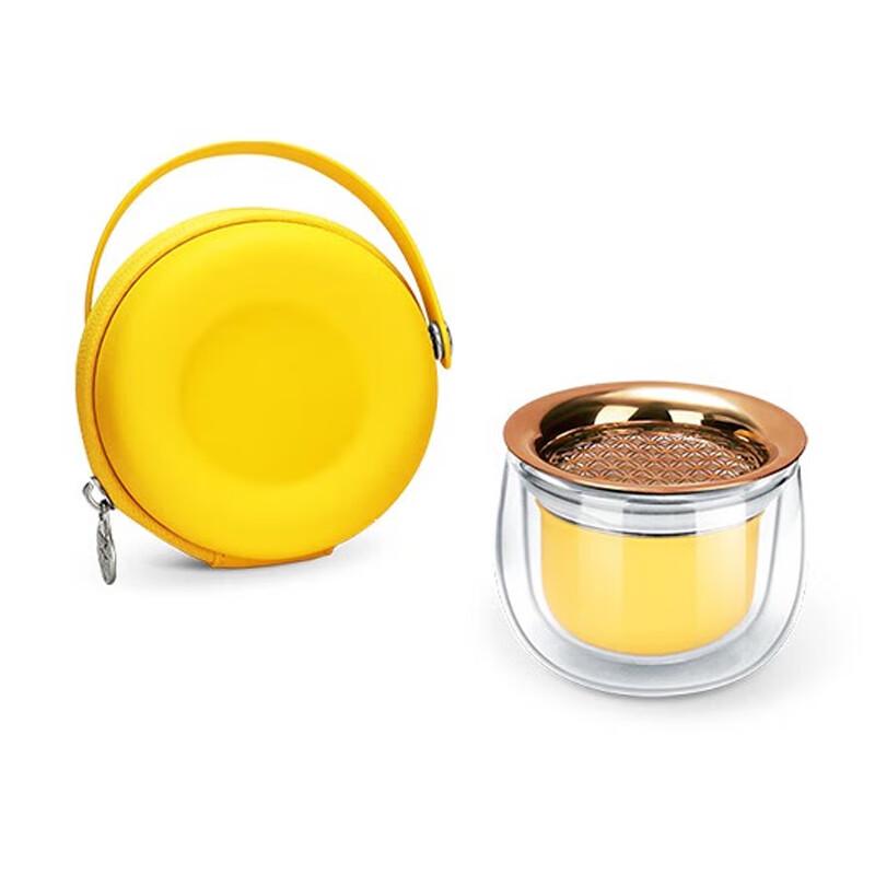 Donut Design Portable Glass Travel Tea Set