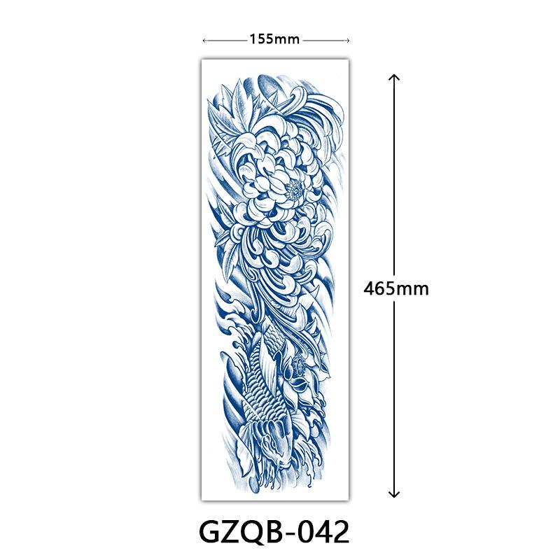 Herbal Tattoo Stickers, Semi-Permanent Tattoo Stickers, Herbal Juice Full Arm Tattoo Stickers